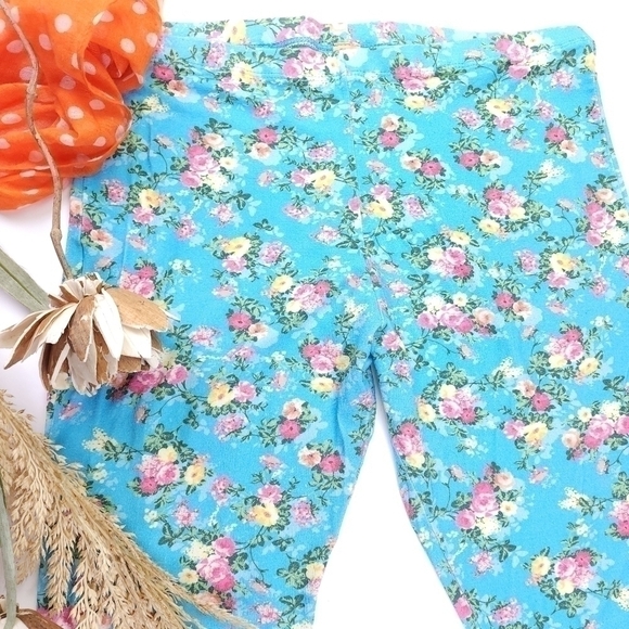 Farm Rio Blue Patterned Leggings Sz Xs - Picture 8 of 13